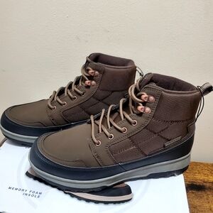Weatherproof Men's Brown Outdoor Lace-Up Boots